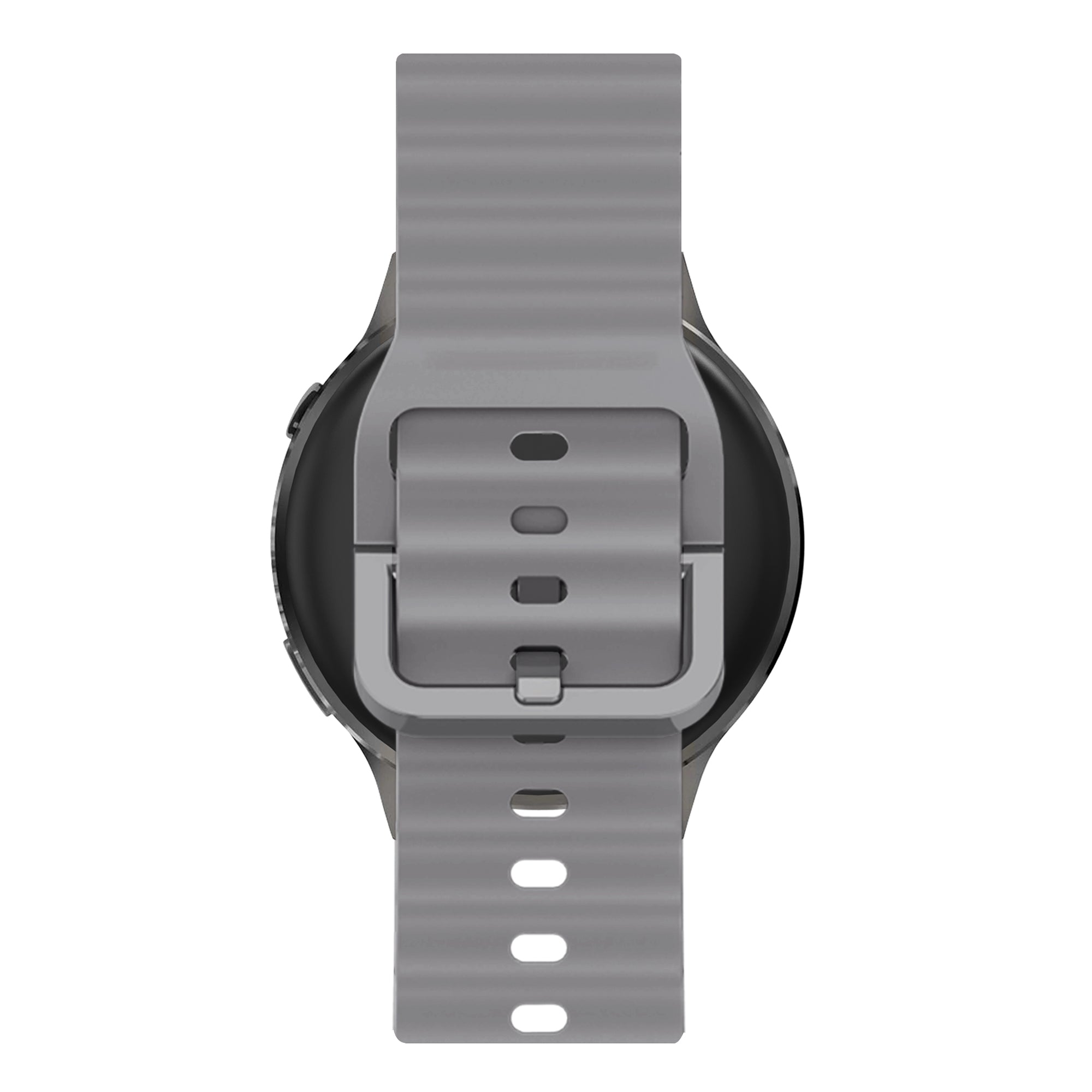 Bandz Garmin Forerunner 645 siliconen band 'Wave' (donkergrijs)