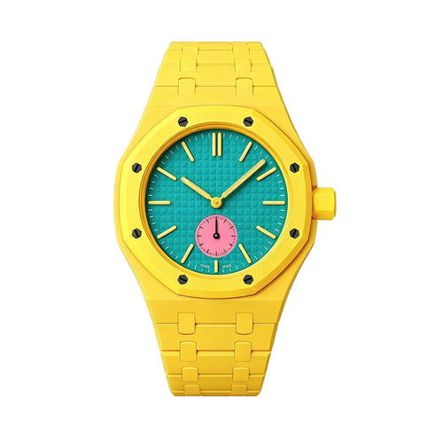Swatch Royal Pop Bioceramische band - 3 uur (geel)