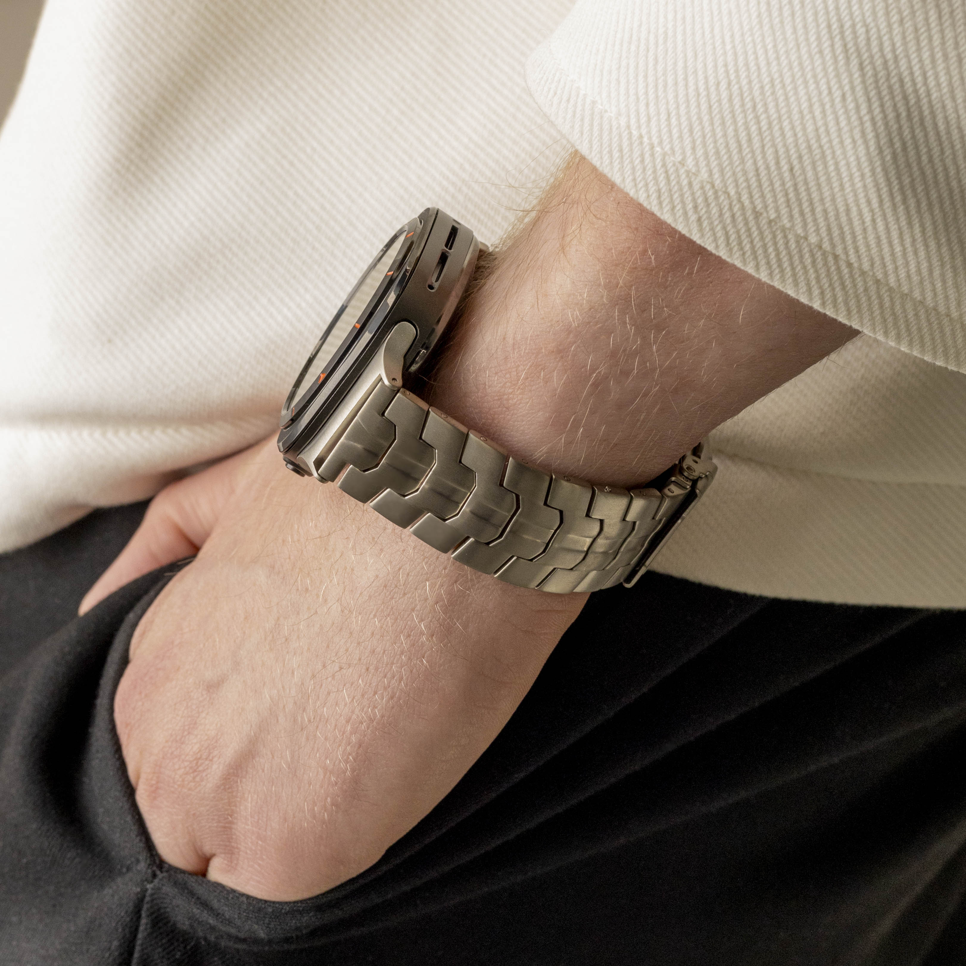 Bandz Samsung Galaxy Watch Ultra Titanium Strap 'Iron' (Titanium)