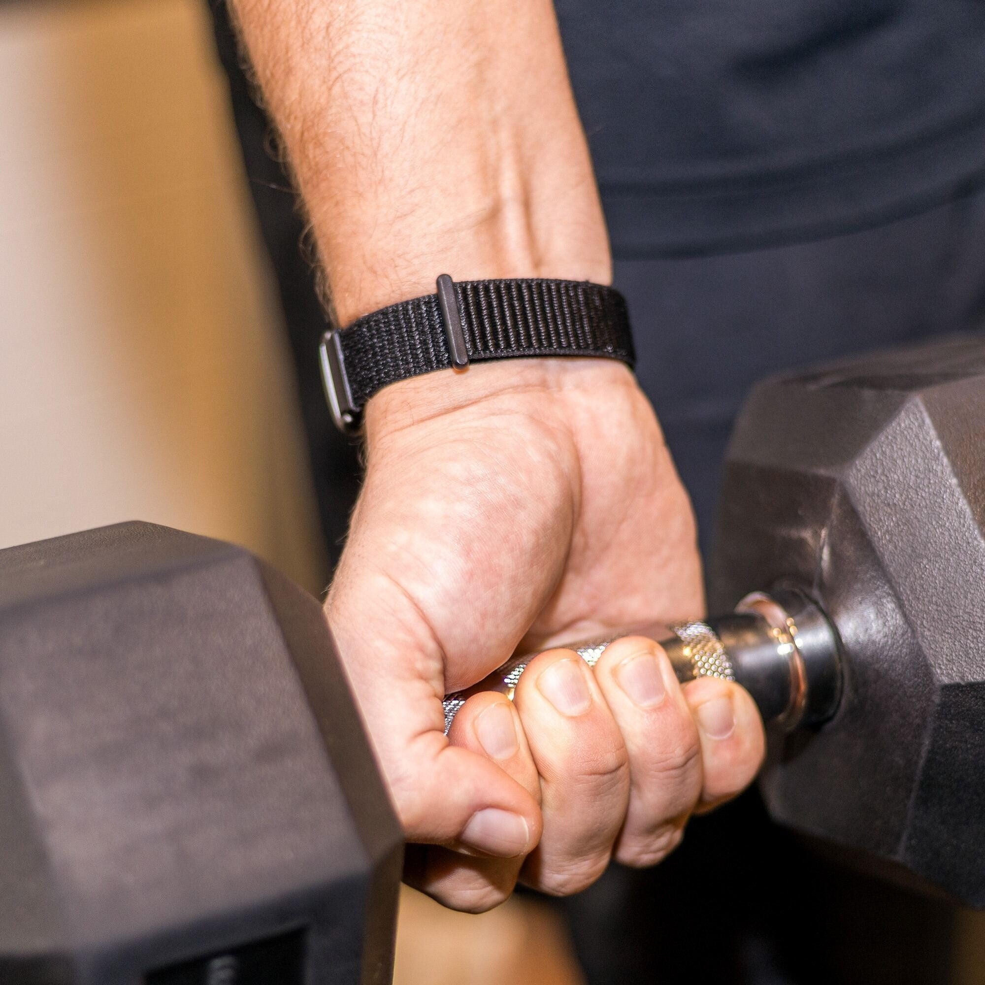 Fitbit Charge 5 nylon bandje (zwart)