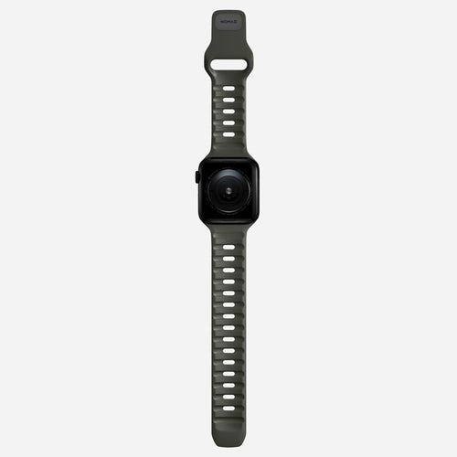 Nomad Sport Apple Watch siliconen bandje (ash green)