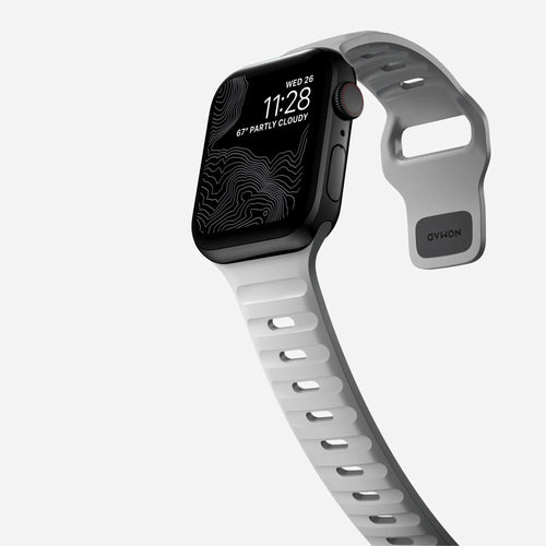 Nomad Sport Apple Watch siliconen bandje (lunar gray)