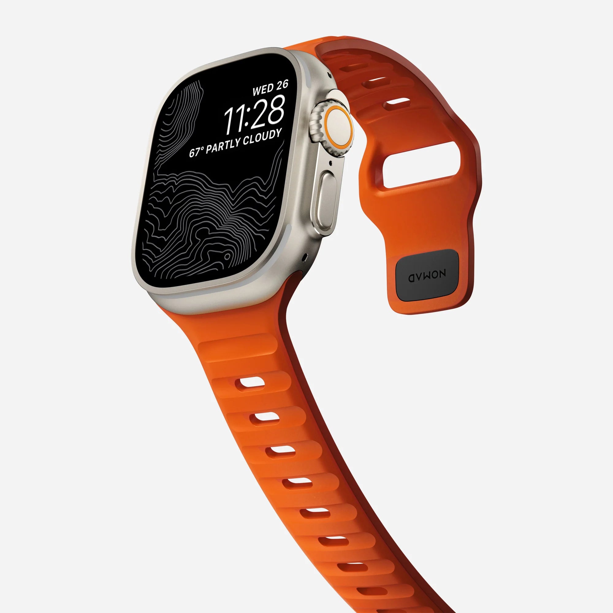 Nomad Sport Apple Watch siliconen bandje (ultra orange)