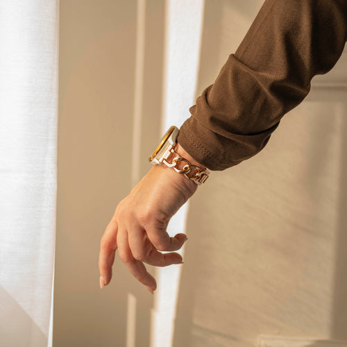 Samsung Galaxy Watch 3 41mm Steel Chain Strap (Rose Gold)