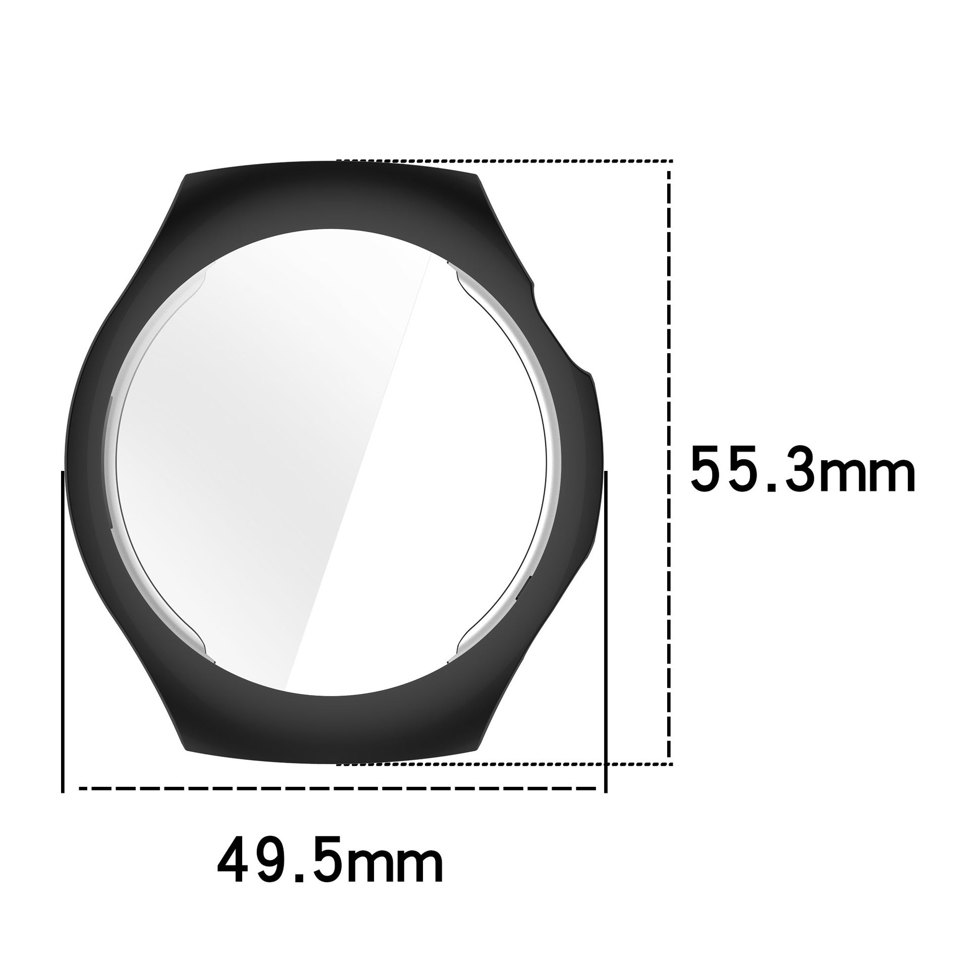 Huawei Watch 5 - 46mm TPU case (transparant)