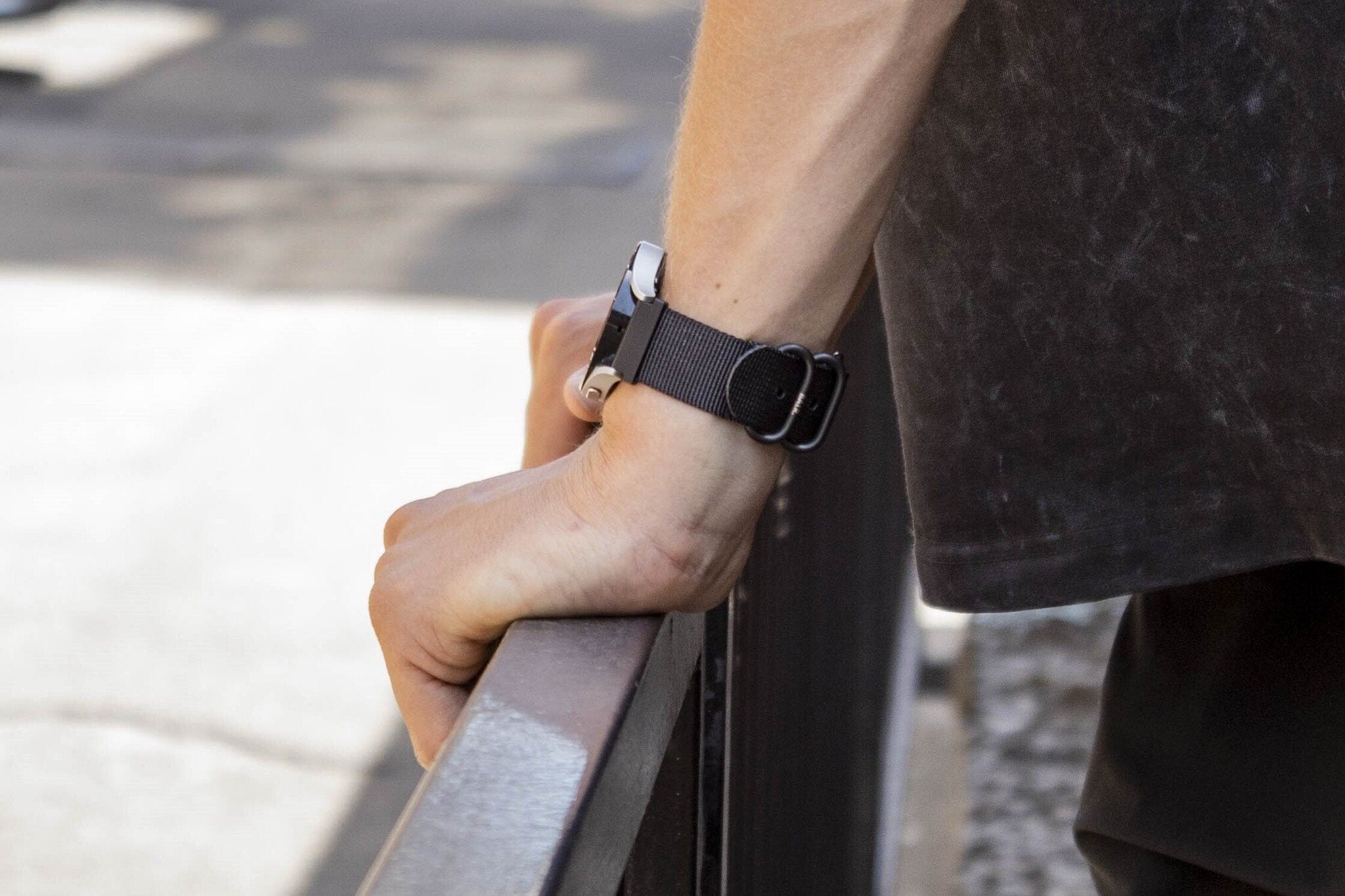 BALR Samsung Galaxy Watch 7 40mm nylon band met gesp (zwart)