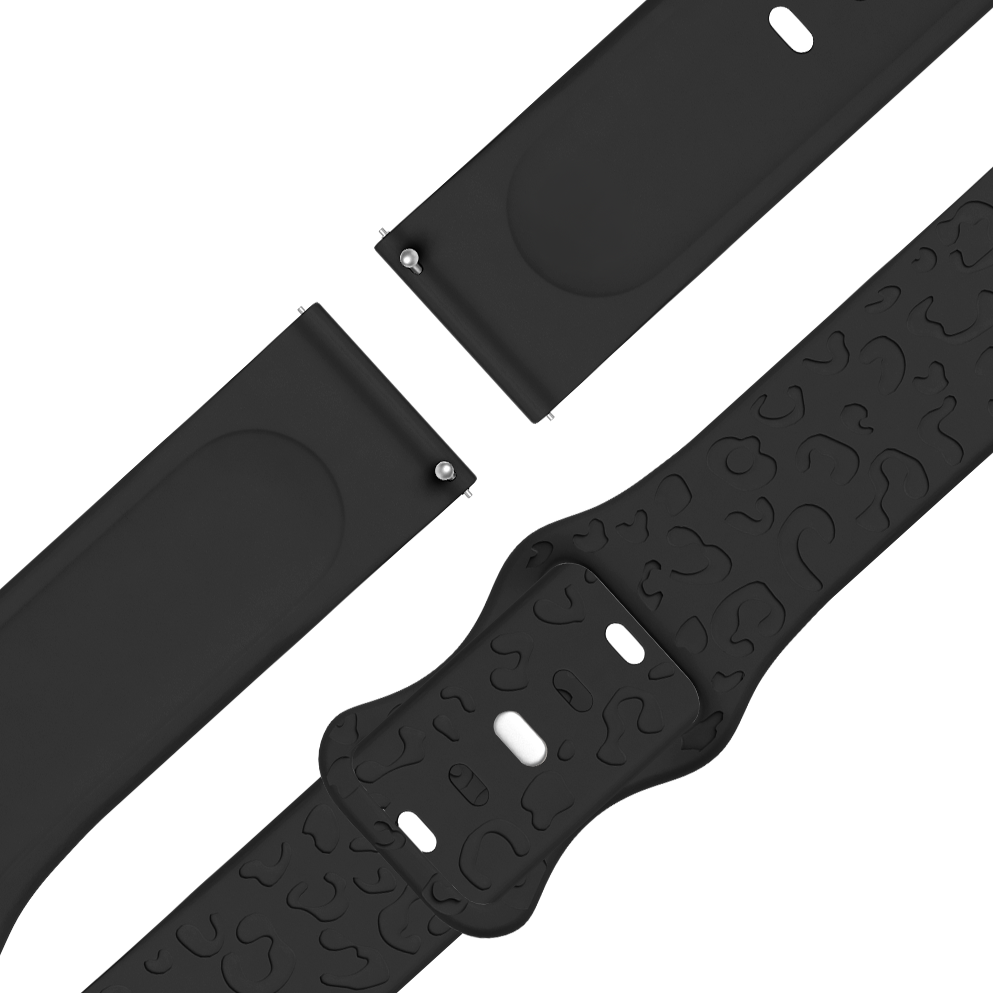 Bandz Garmin Forerunner 265s Silicone Strap 'Leopard' (Black)