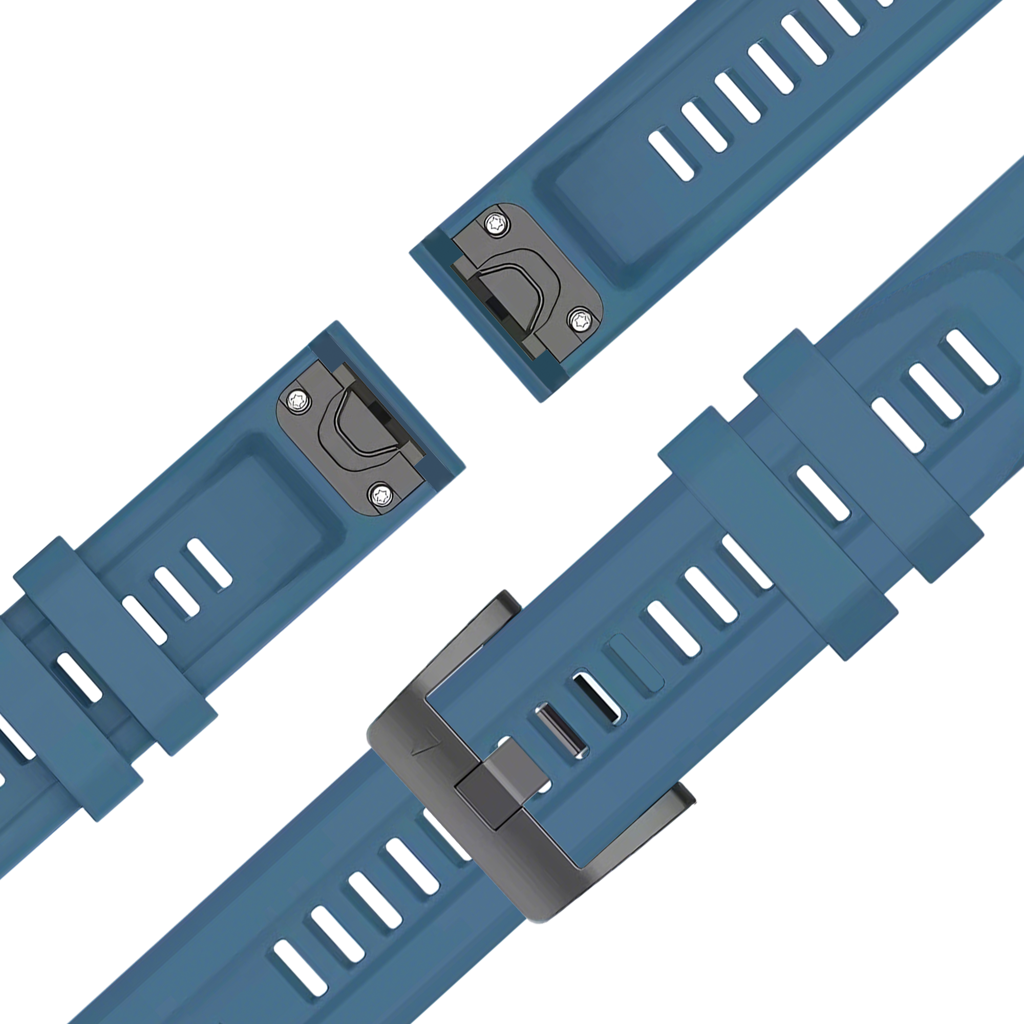 Bandz Garmin Descent Mk2S siliconen band 'Classic' (rock green)