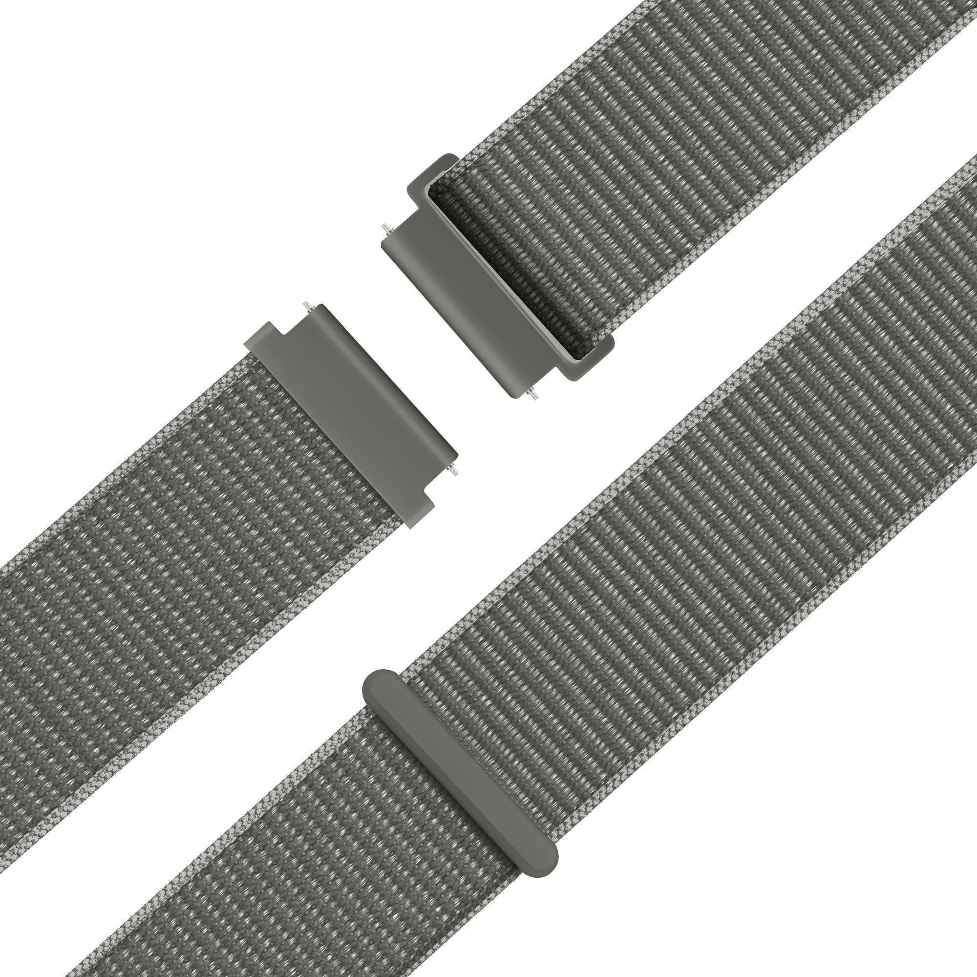 Bandz Garmin Vivomove HR Nylon Loop Strap (Grey-Green)