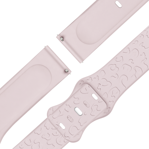 Bandz Garmin Bounce 2 Silicone Strap 'Leopard' (Pink)