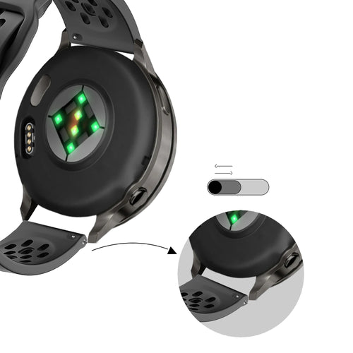 Bandz Garmin Venu 2 Silicone Strap 'Air' (Dark Grey)