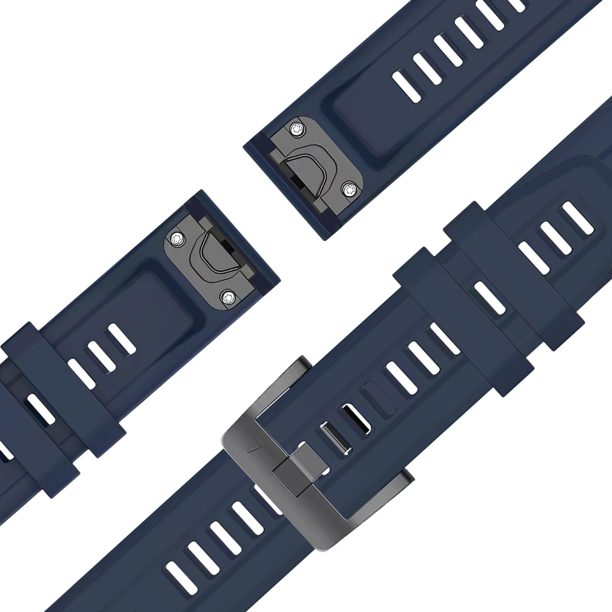 Bandz Garmin Descent Mk2S Silicone Strap 'Classic' (Dark Blue)