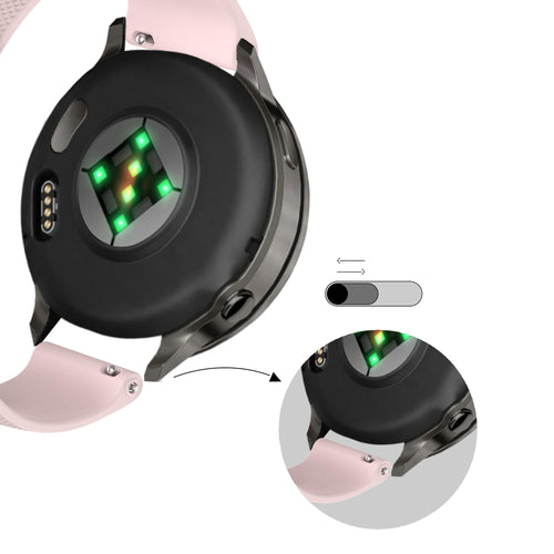 Bandz Garmin Vivoactive 3 siliconen band 'Premium' (roze)