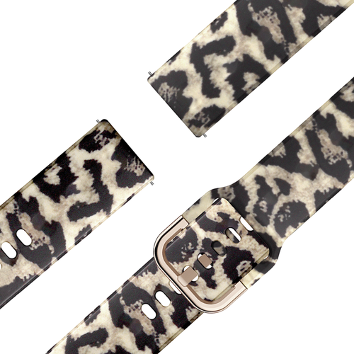Bandz Garmin Venu 4 - 41mm siliconen band 'Lucky Leopard'