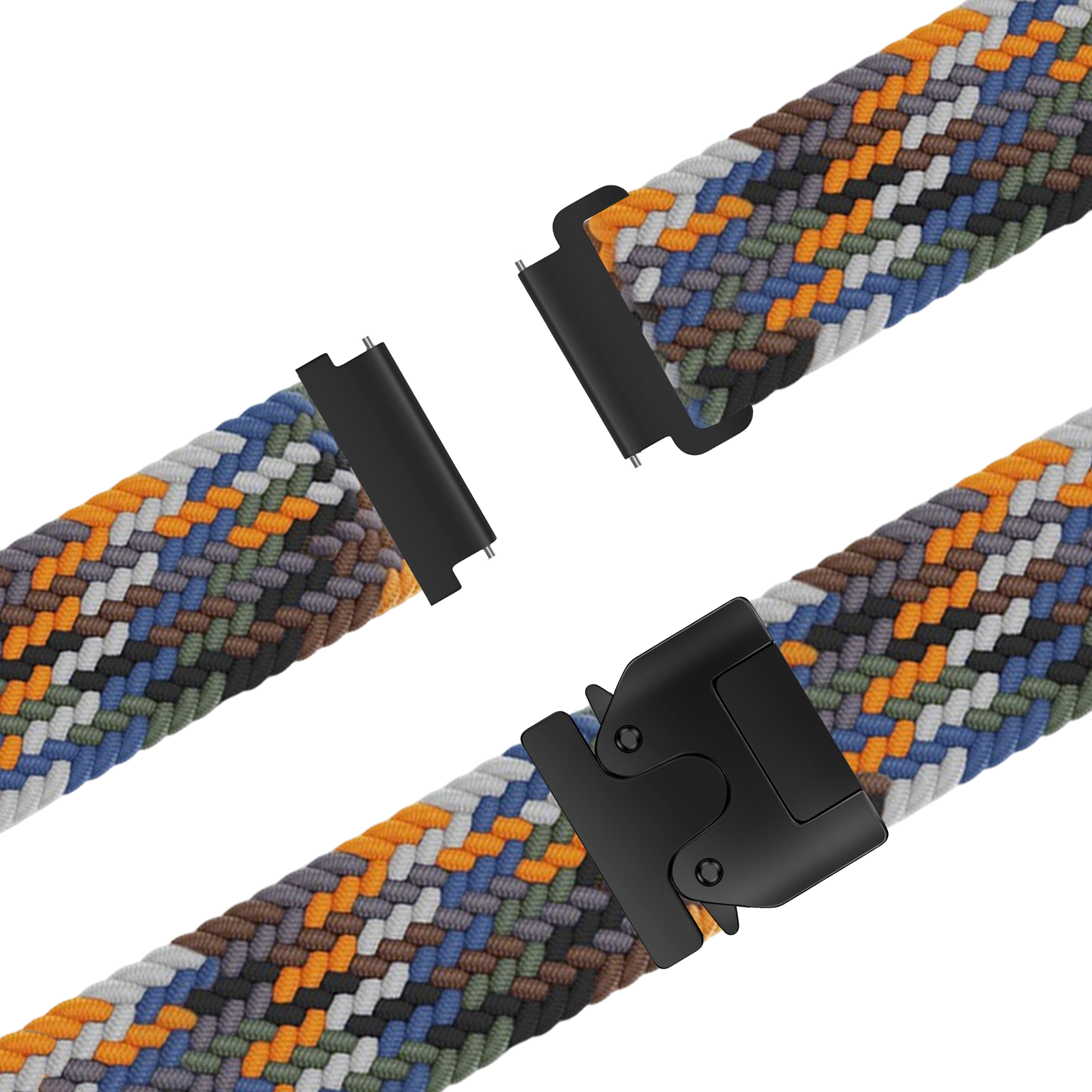 Bandz Garmin Venu SQ gevlochten band 'Parachute' (multicolour)
