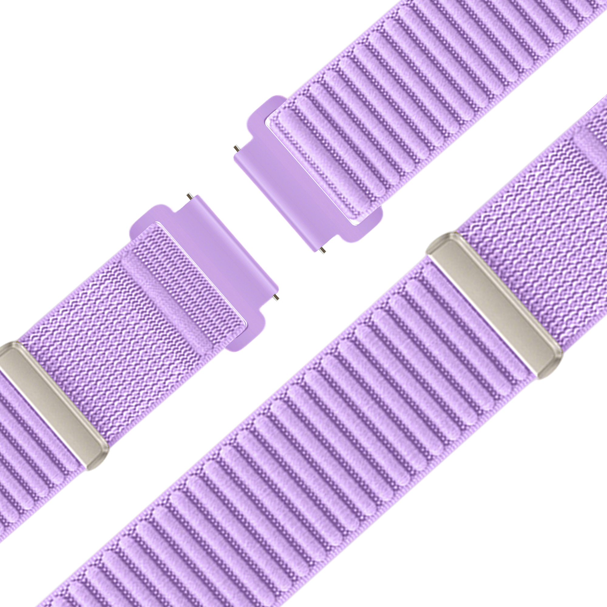 Bandz Garmin Forerunner 645 nylon band 'Wave' (lichtpaars)