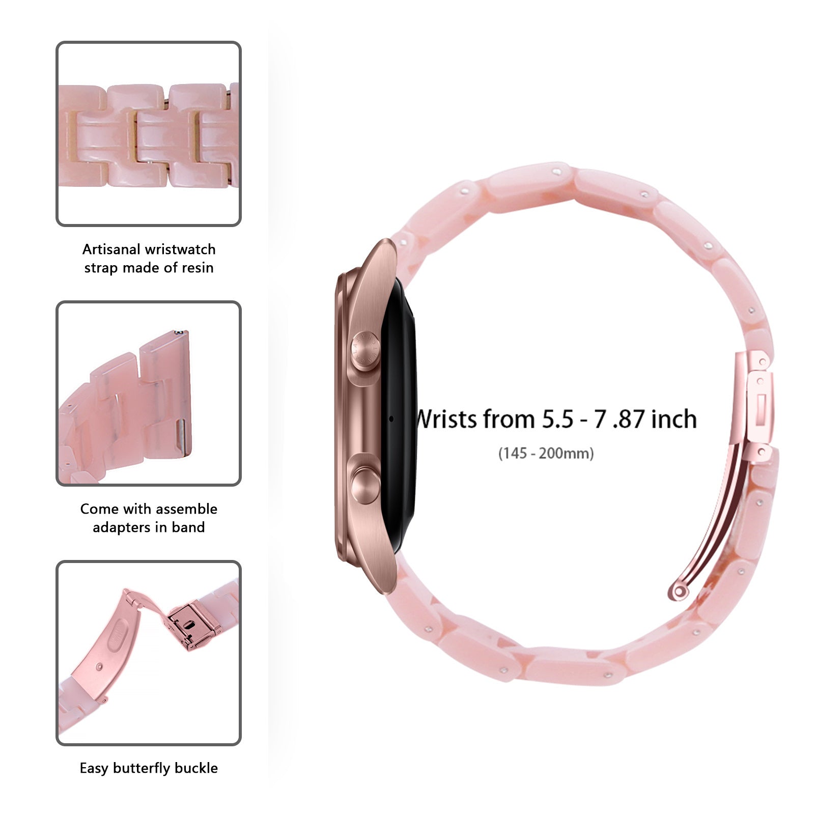 Withings ScanWatch Nova Resin Strap (Pink)