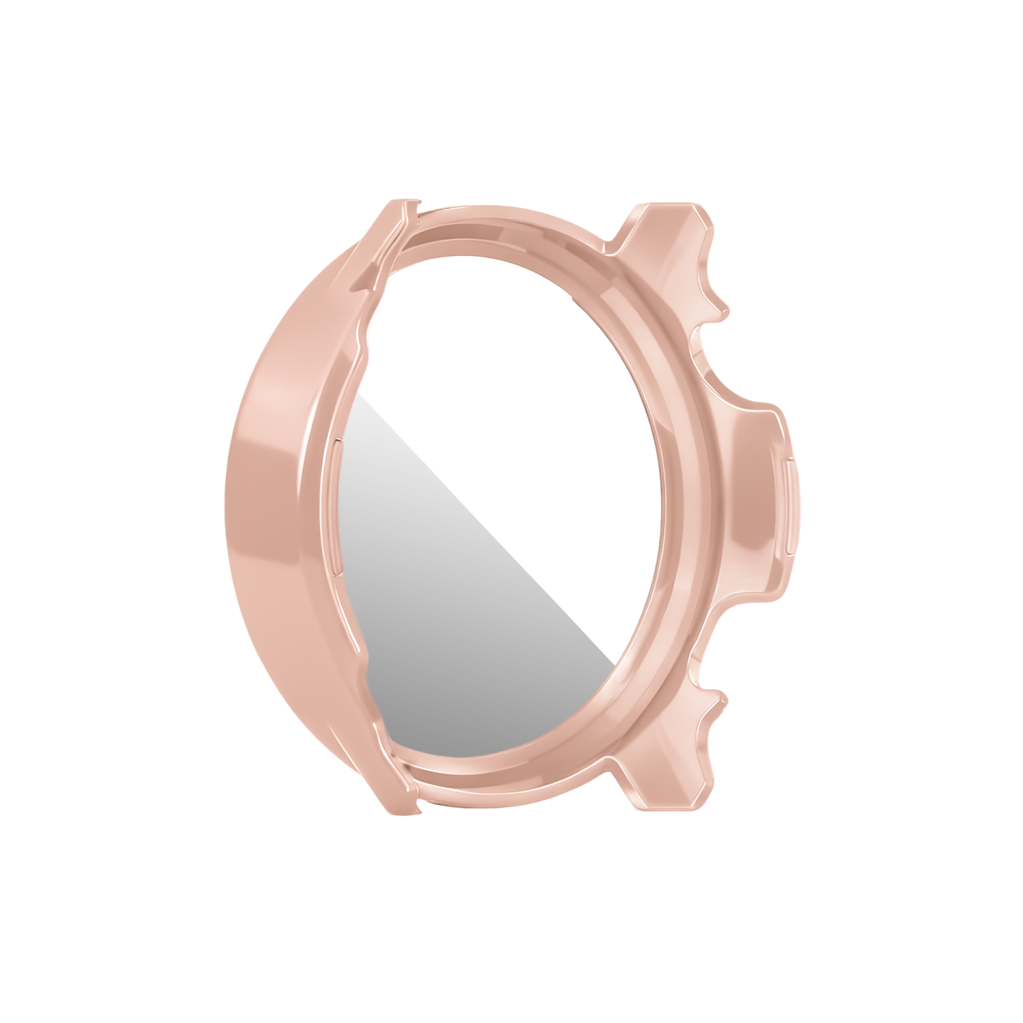 Bandz Garmin Venu 4 - 41mm PC hoesje met glas (zalm roze)