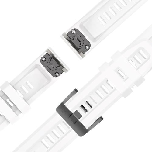 Bandz Garmin Descent Mk3(i) - 43mm Silicone Strap 'Classic' (White)
