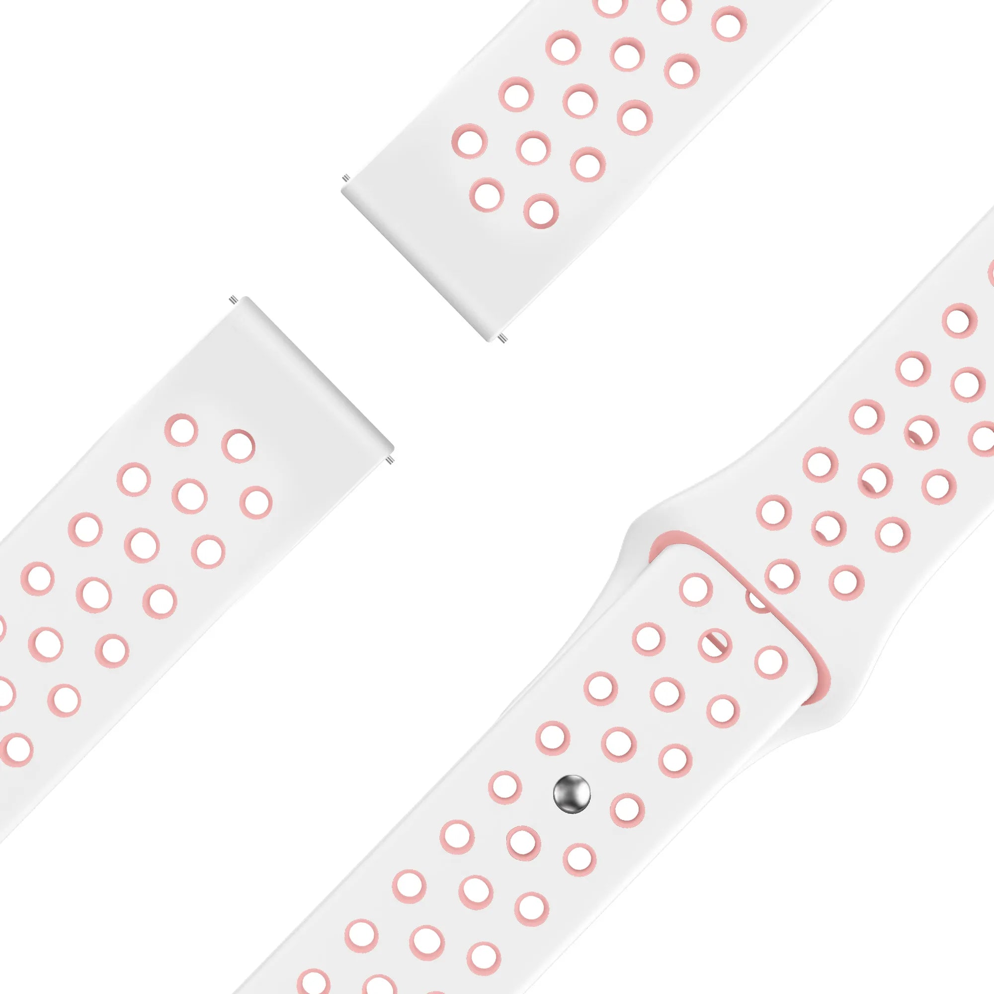 Bandz Garmin Forerunner 170 sport band 'Deluxe' (wit/roze)
