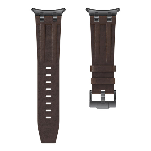 Samsung Galaxy Watch Ultra solide lederen band (koffiebruin)