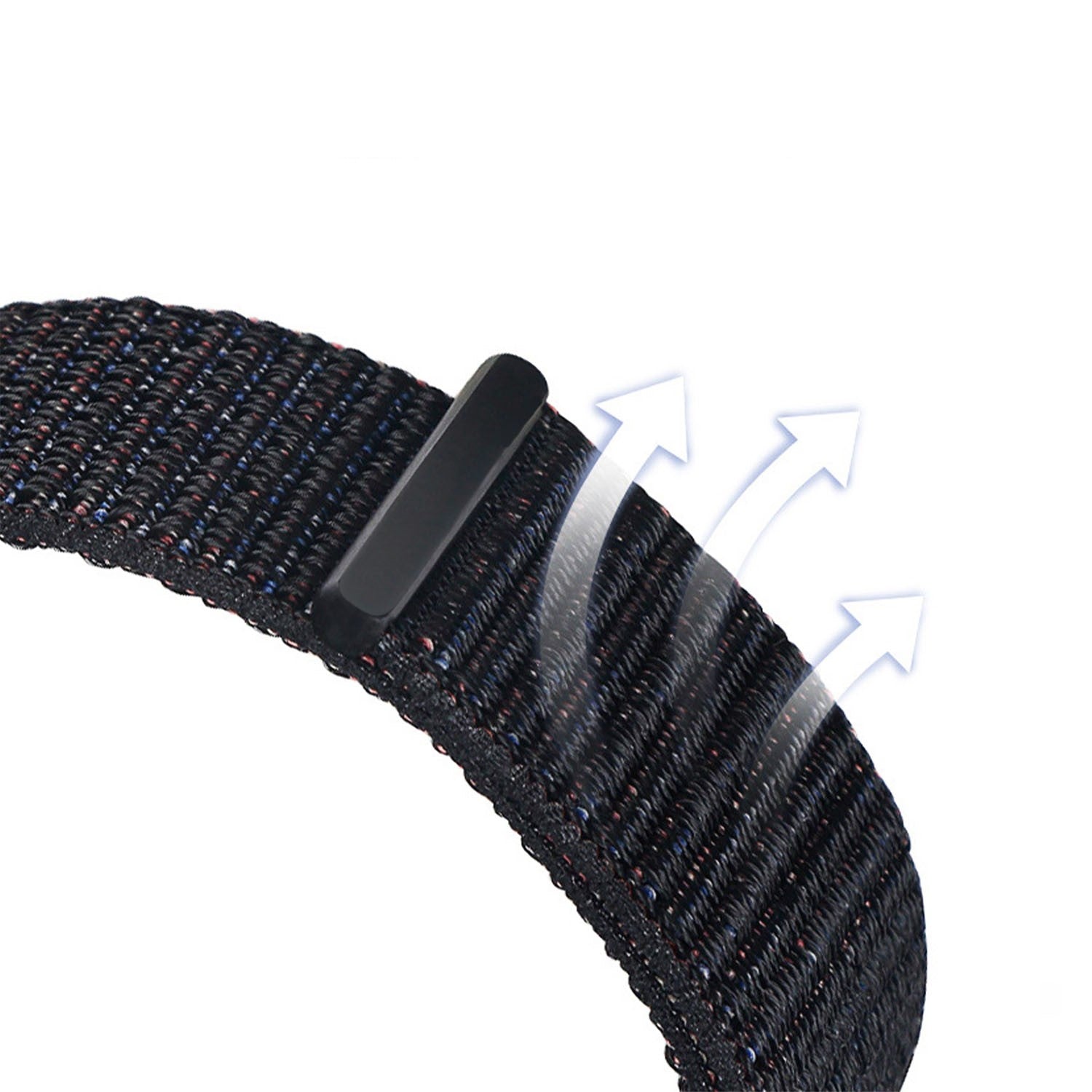 Google Pixel Watch 4 - 45mm nylon bandje (zwart)