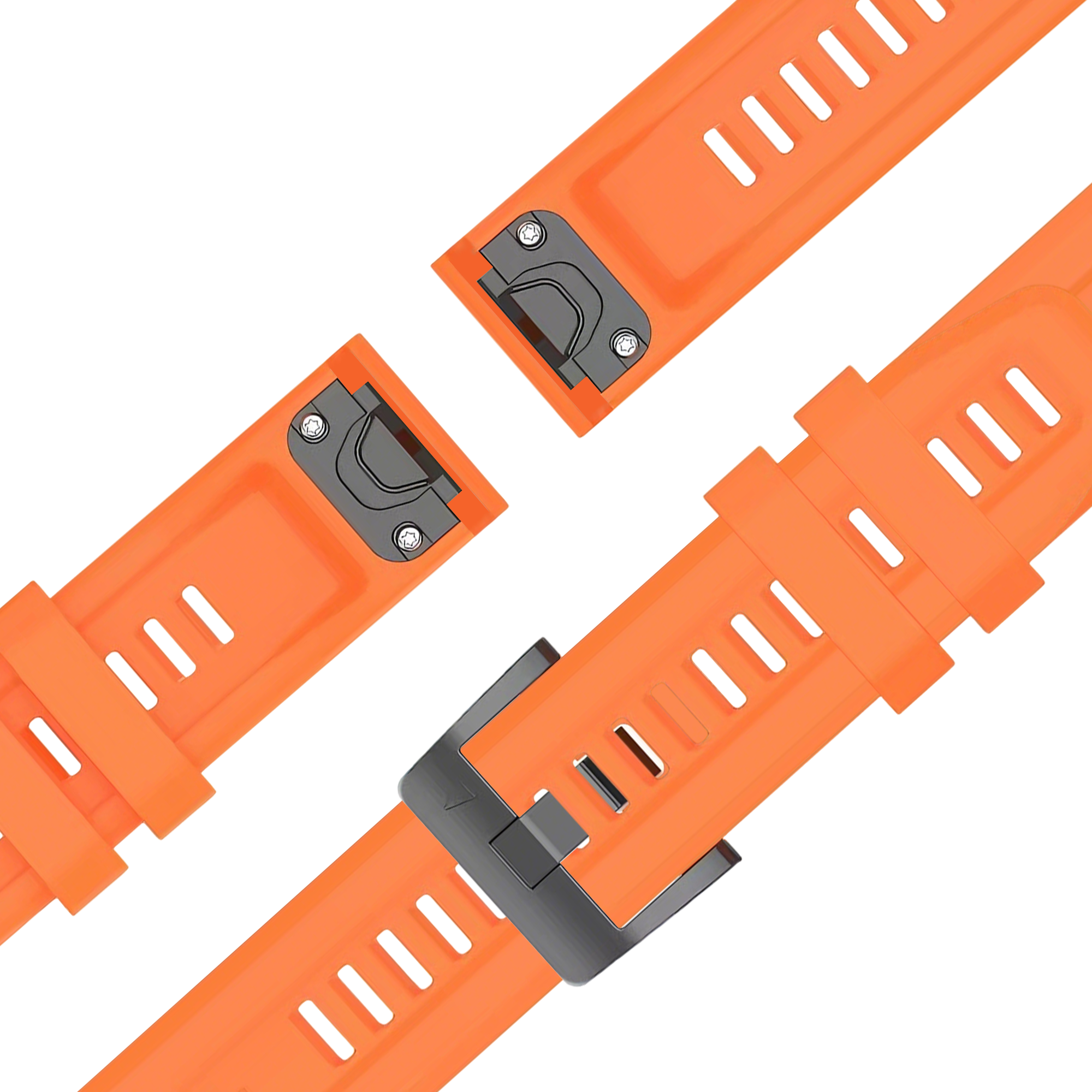 Bandz Garmin Descent Mk3(i) - 43mm siliconen band 'Classic' (oranje)