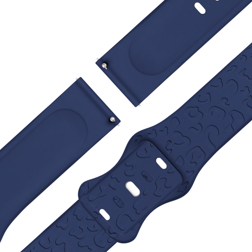 Bandz Garmin Bounce 2 Silicone Strap 'Leopard' (Dark Blue)