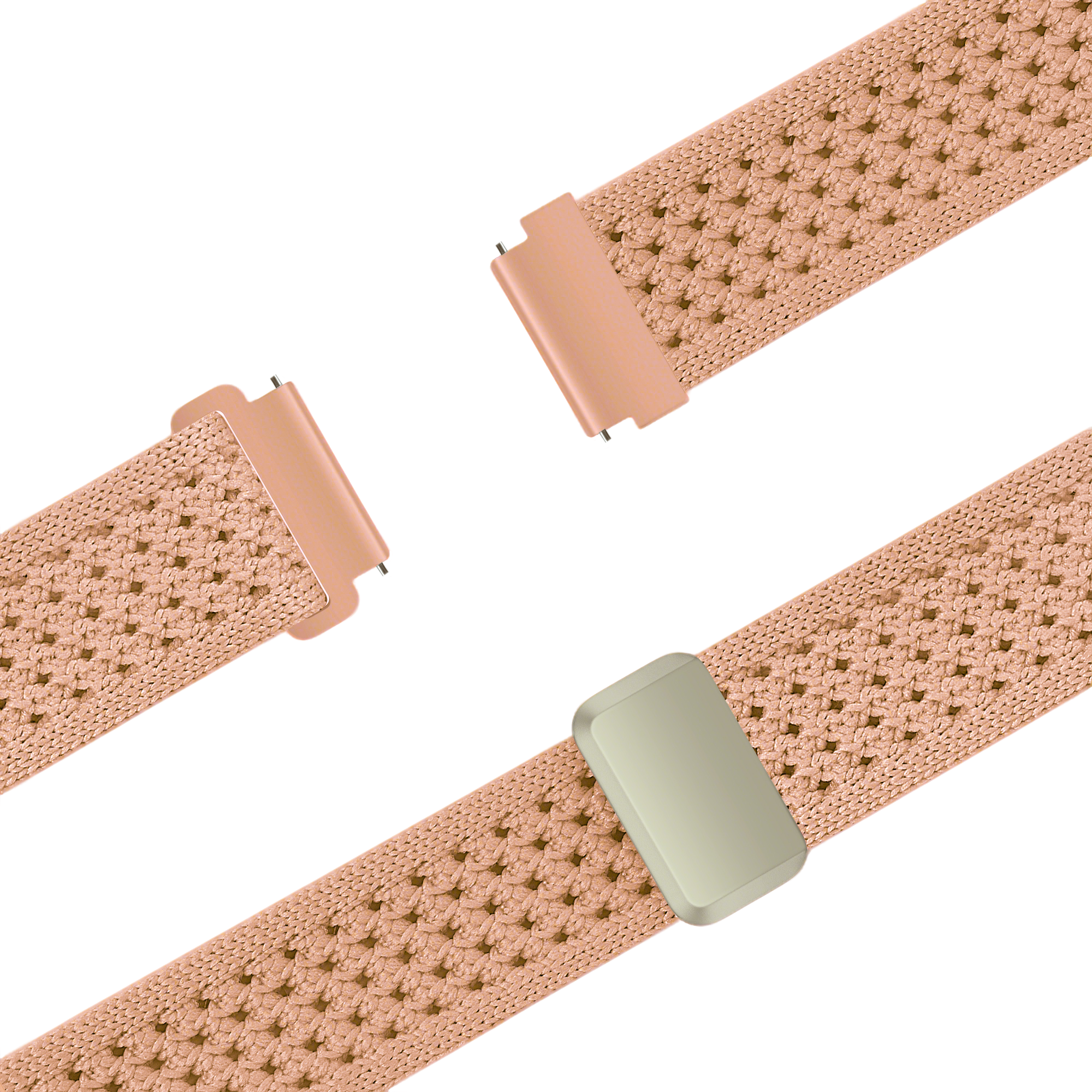Bandz Samsung Galaxy Watch FE vintage nylon band (antiek roze)