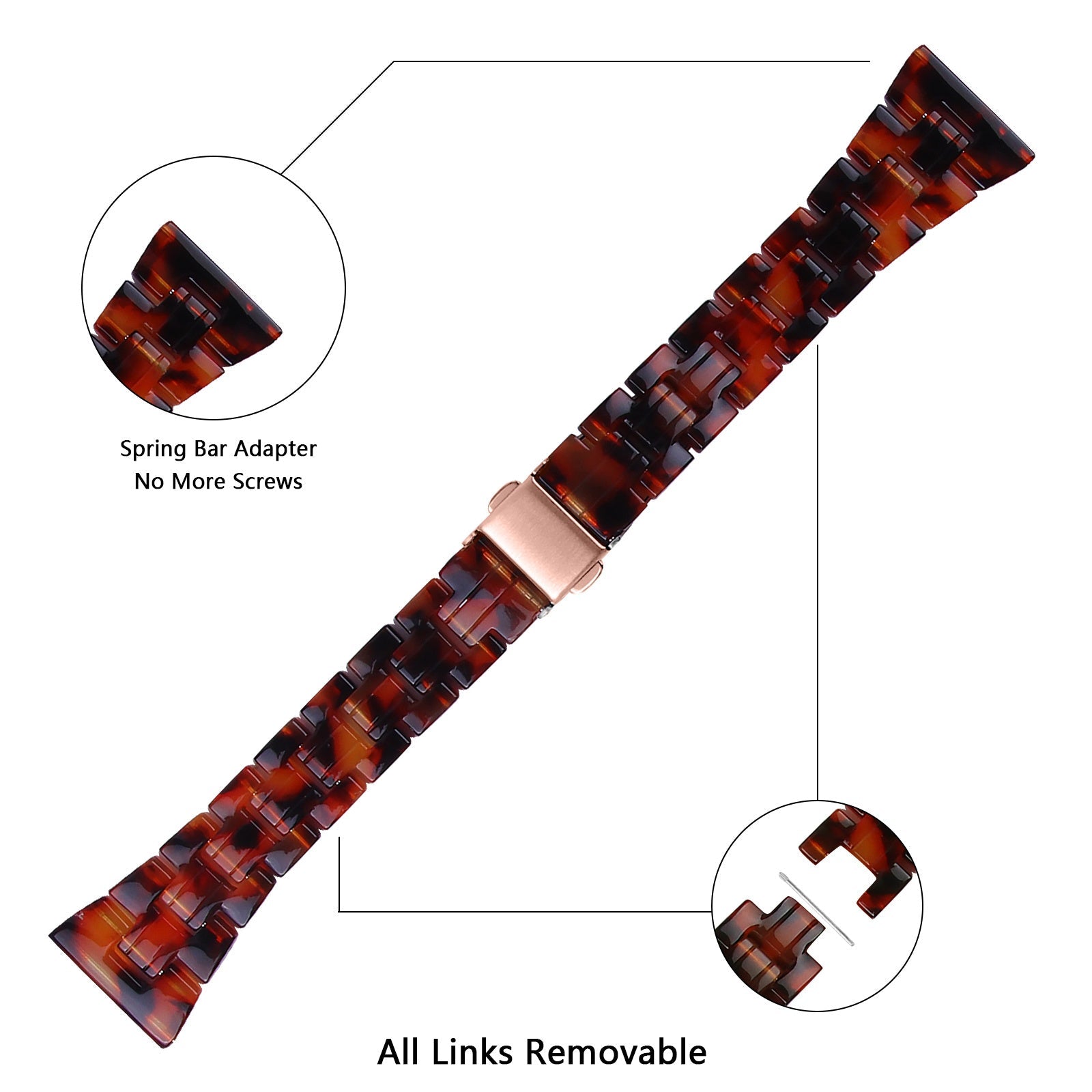 Amazfit Bip 3 (Pro) resin bandje (lava)