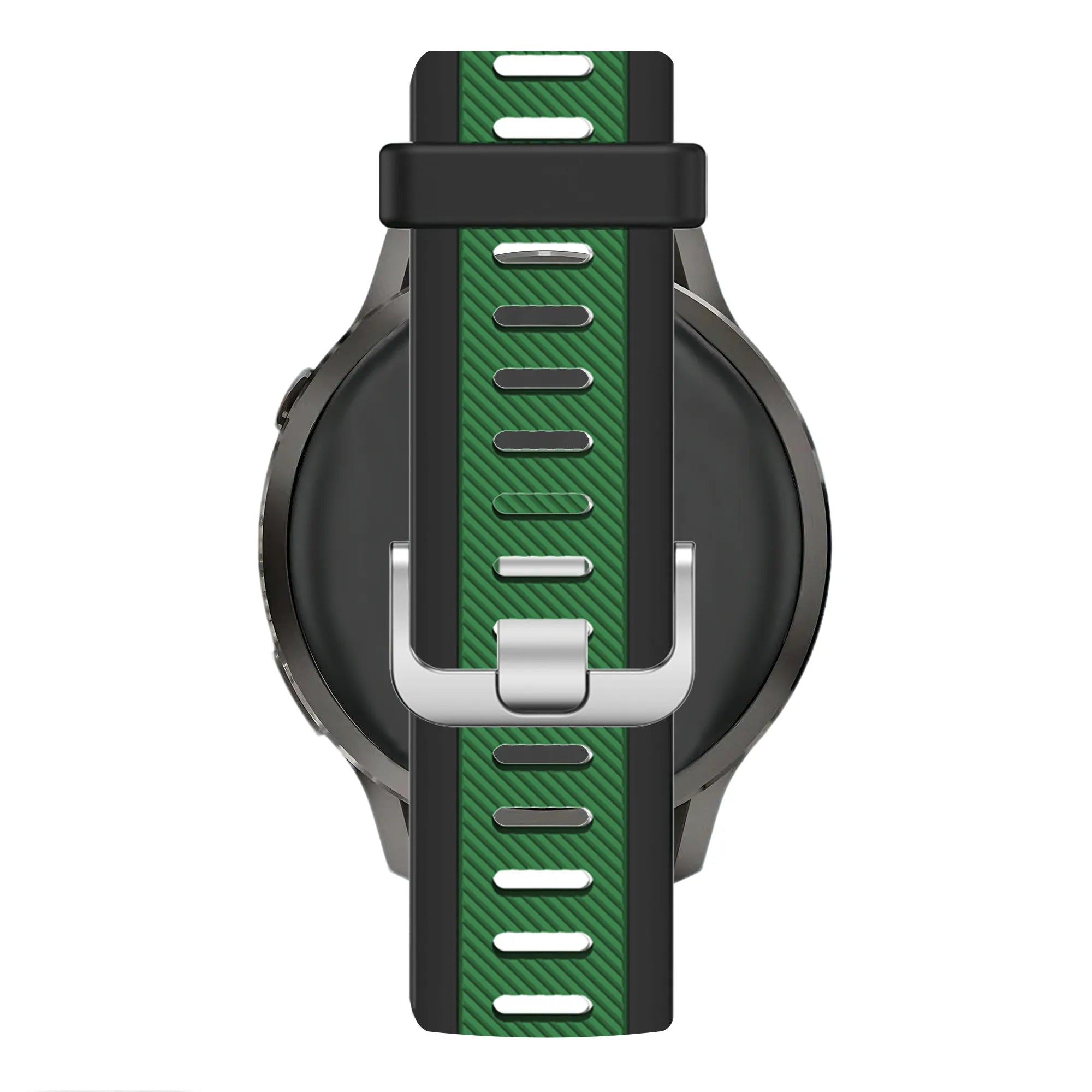 Bandz Garmin Forerunner 70 dual sport band met gesp (zwart/groen)