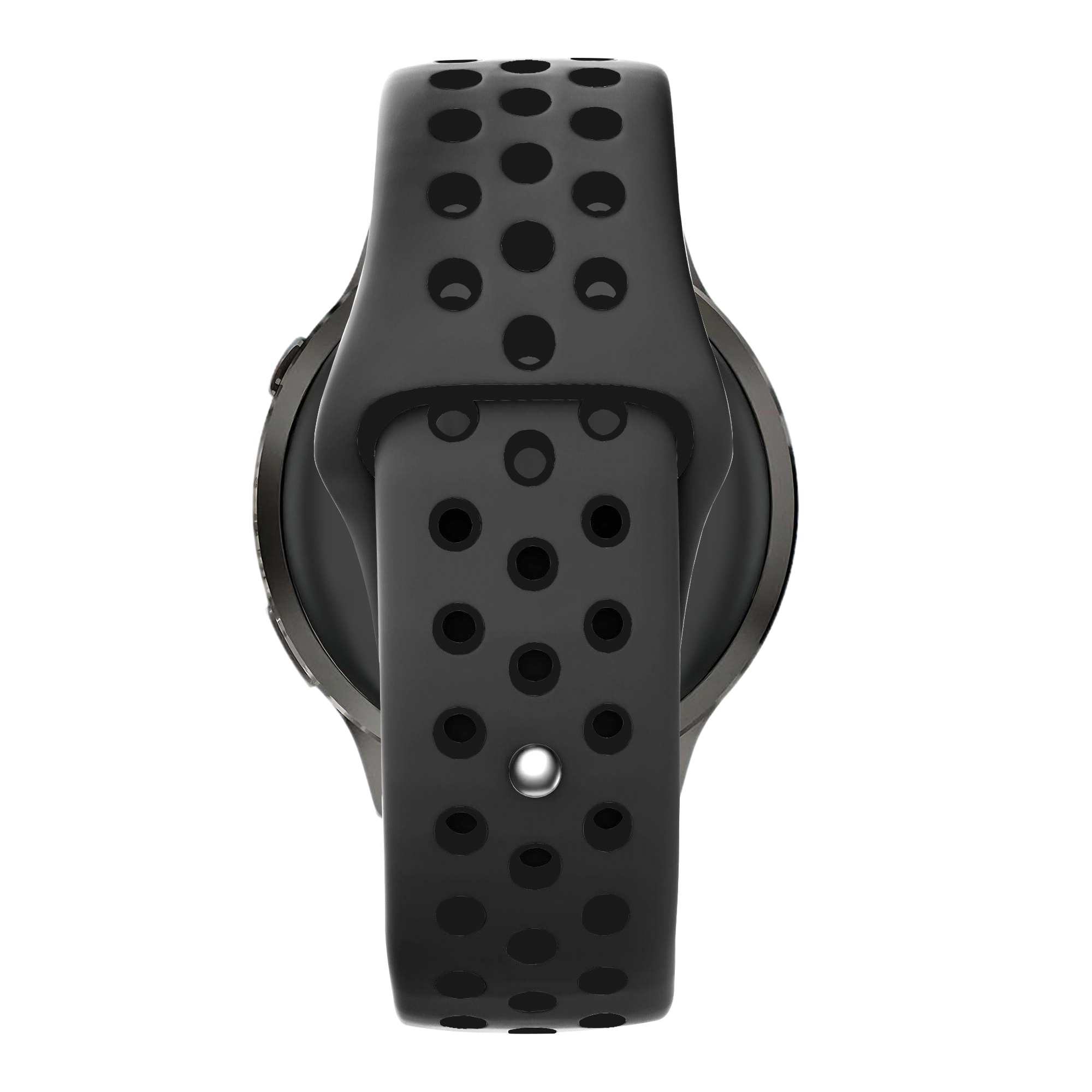 Bandz Garmin Venu 2 sport band 'Deluxe' (donkergrijs/zwart)