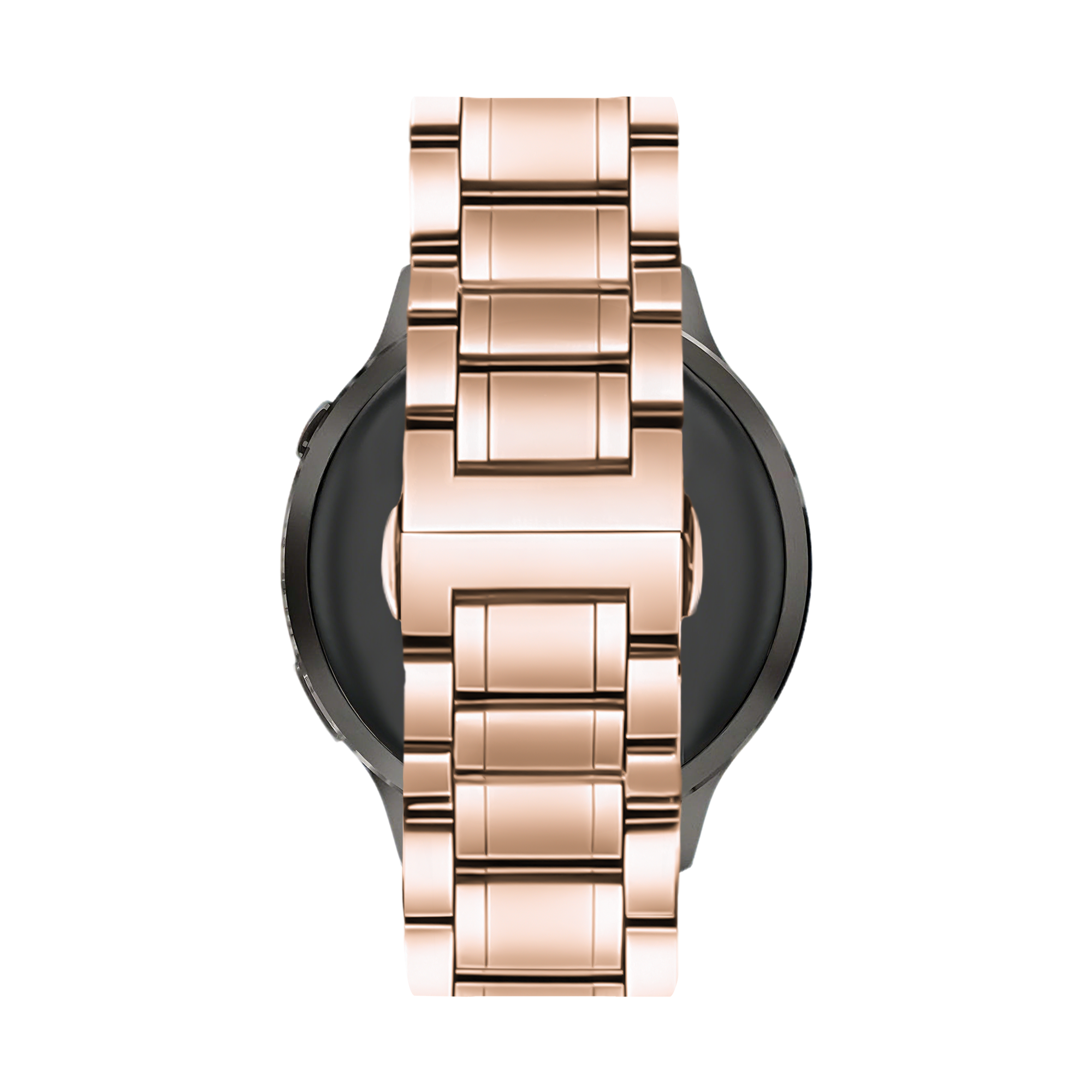 Bandz Garmin Forerunner 265s Steel Link Strap 'Deluxe' (Rose Gold)