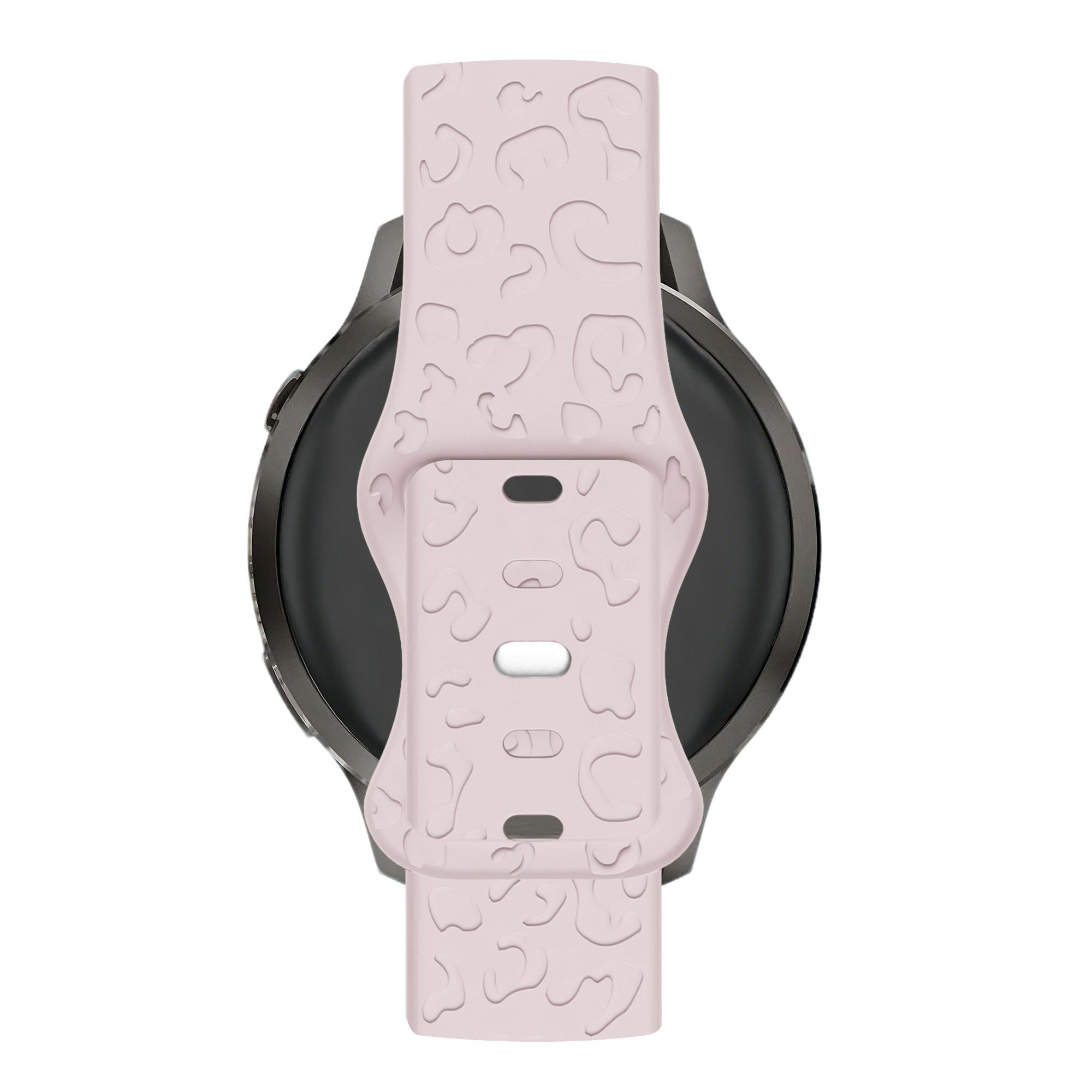 Bandz Garmin Vivoactive 4s siliconen band 'Leopard' (roze)