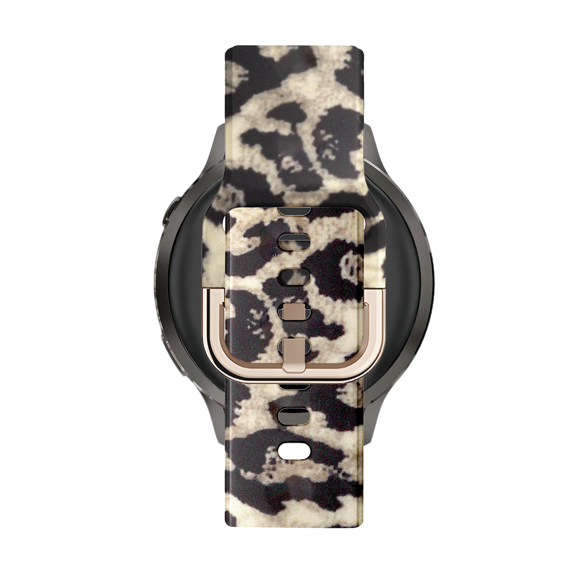 Bandz Garmin Forerunner 570 - 42mm siliconen band 'Lucky Leopard'