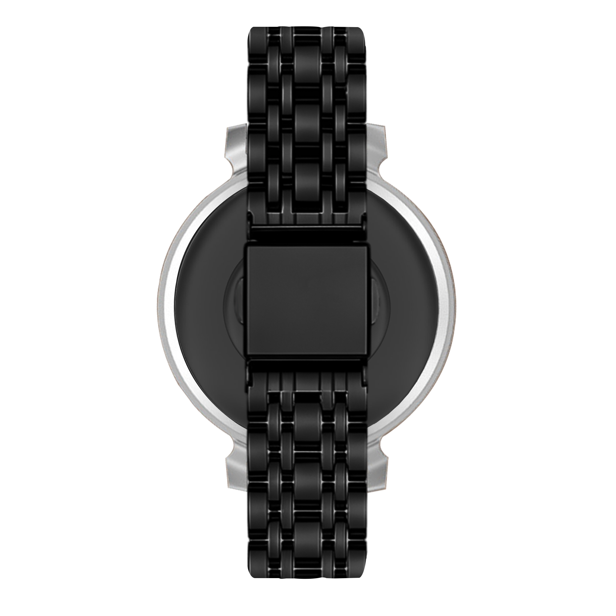Bandz Garmin Lily 2 stalen band 'Deluxe' (zwart)