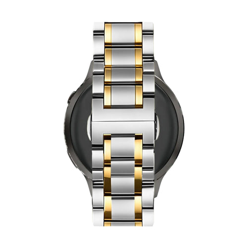 Bandz Garmin Forerunner 70 Steel Link Strap 'Deluxe' (Silver/Gold)