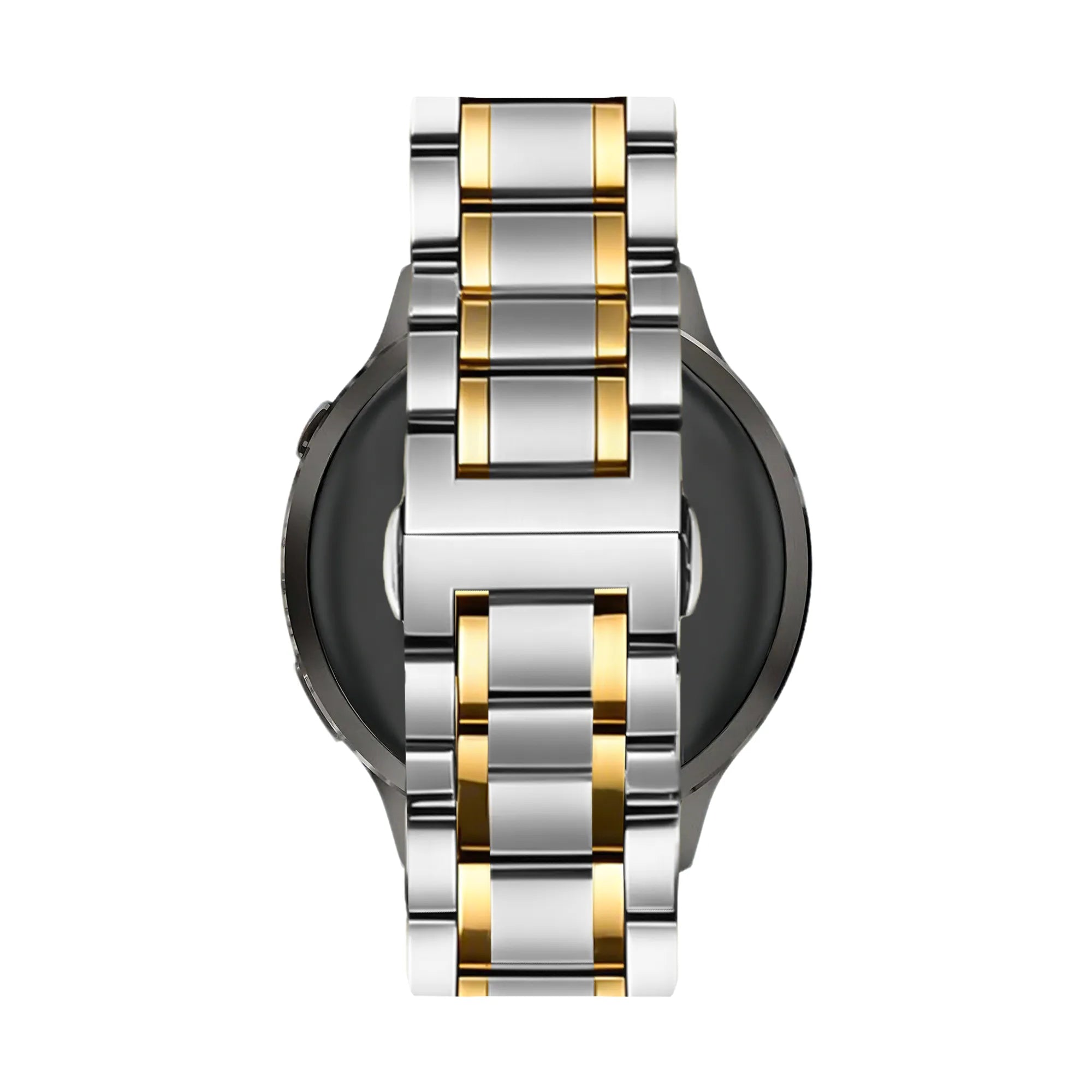 Bandz Garmin Forerunner 70 Steel Link Strap 'Deluxe' (Silver/Gold)