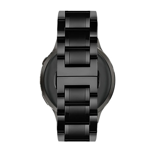 Bandz Garmin Forerunner 70 stalen schakel band 'Deluxe' (zwart)