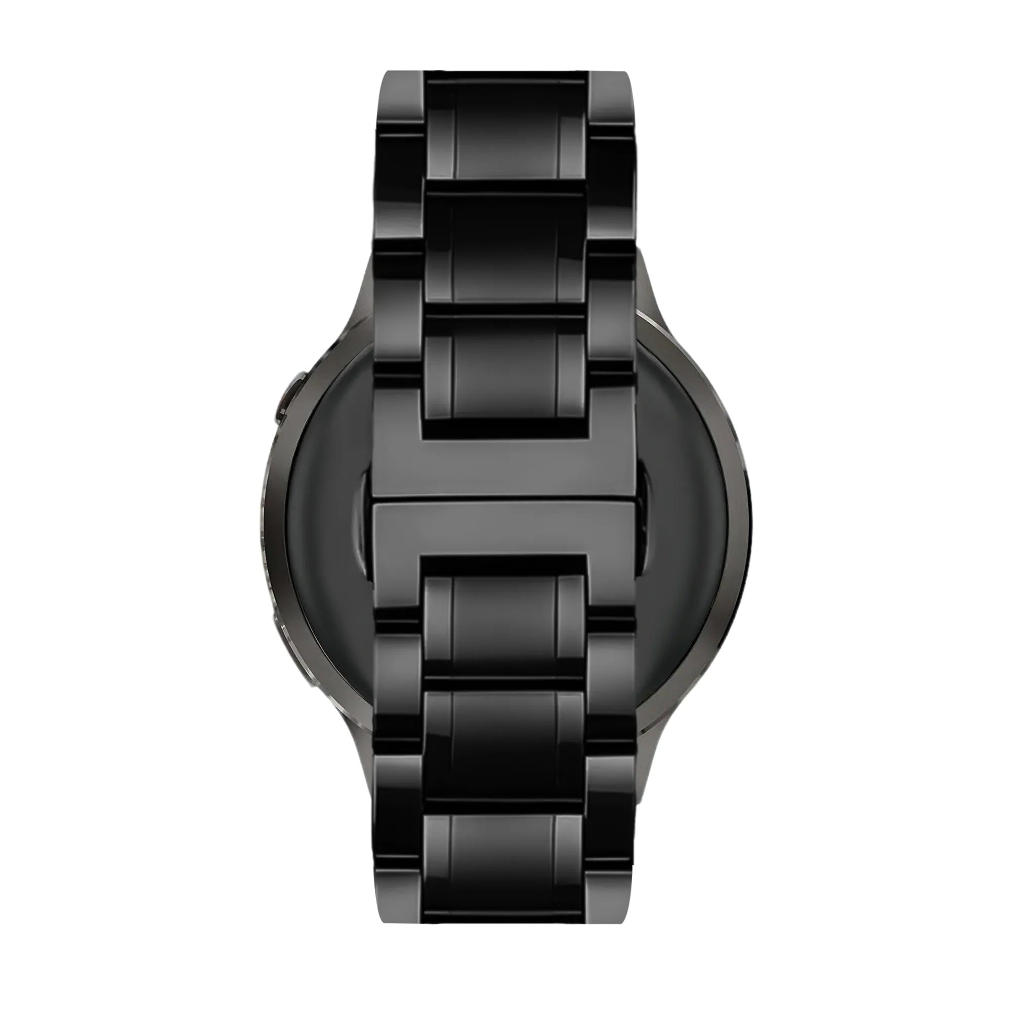 Bandz Garmin Forerunner 70 stalen schakel band 'Deluxe' (zwart)