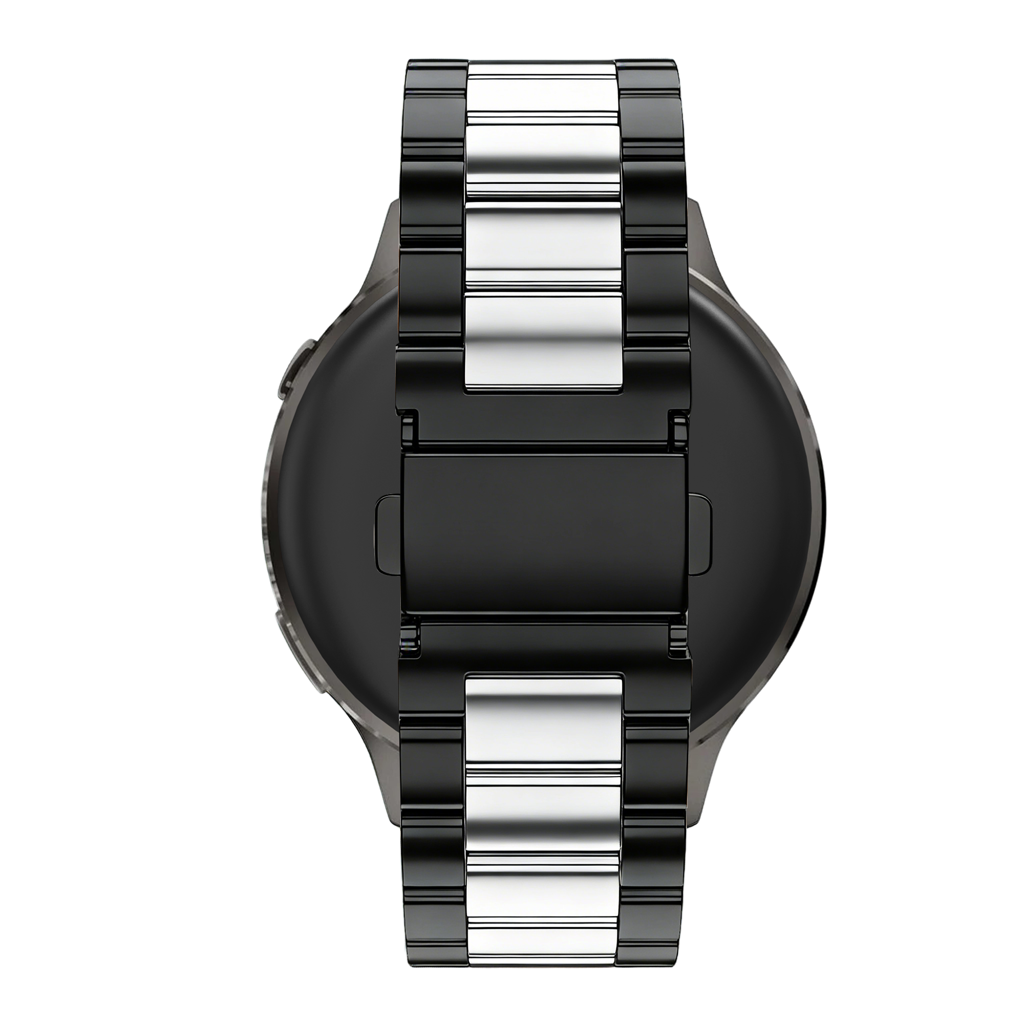Bandz Garmin Forerunner 255 stalen band 'Classic' (zwart/zilver)