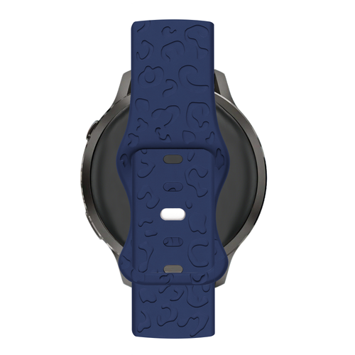 Bandz Garmin Bounce 2 Silicone Strap 'Leopard' (Dark Blue)