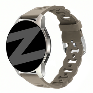 Bandz Amazfit GTR Mini siliconen band 'Chains' (beige-bruin)