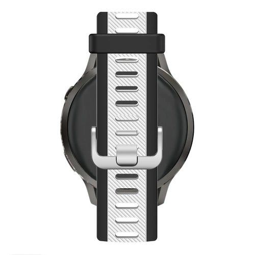 Bandz Garmin Forerunner 70 Dual Buckled Sport Strap (Black/White)