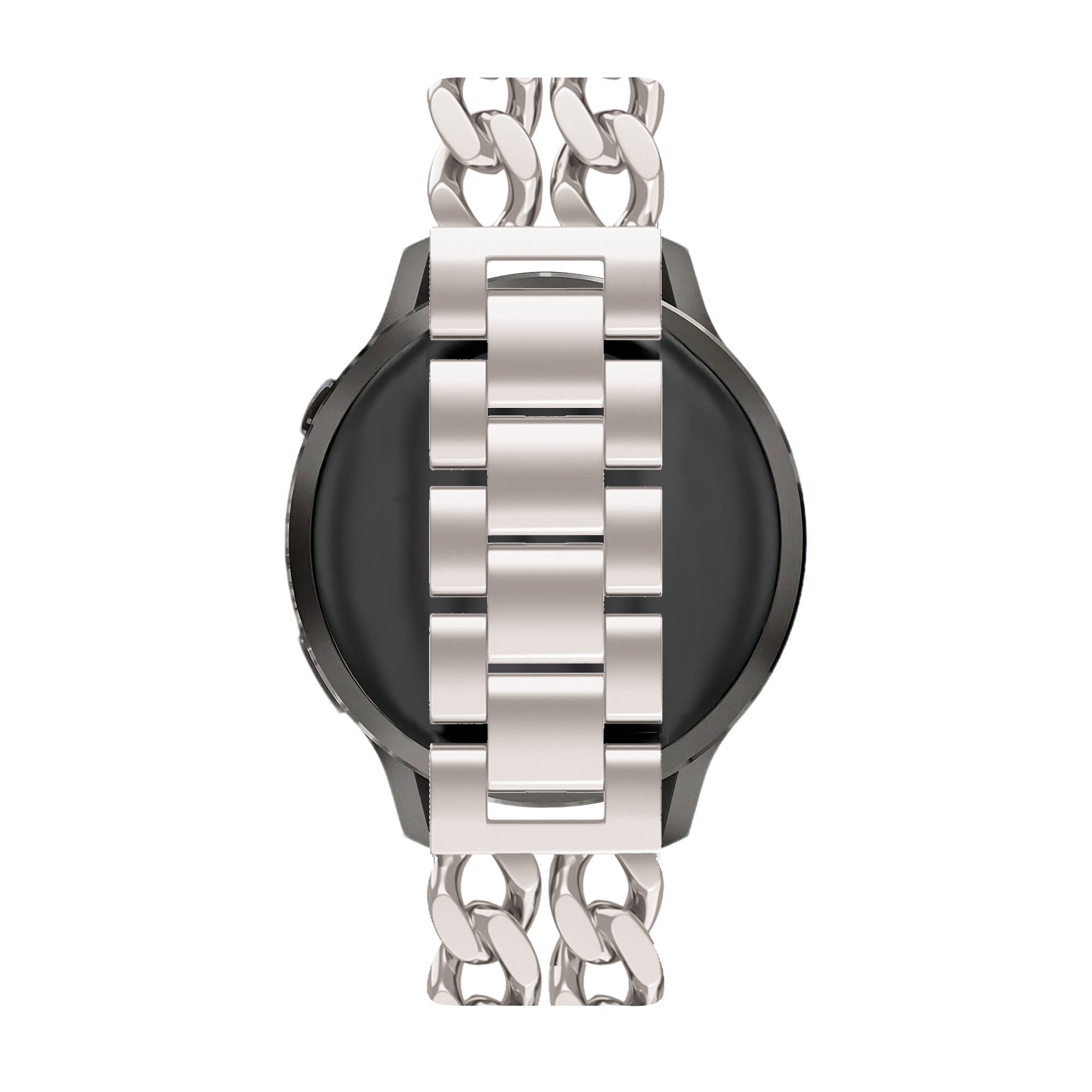 Bandz Polar Ignite metalen band 'Double Chains' (sterrenlicht)