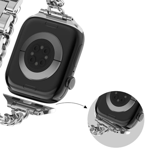 Bandz Apple Watch stalen band 'Double Tour' (zilver)