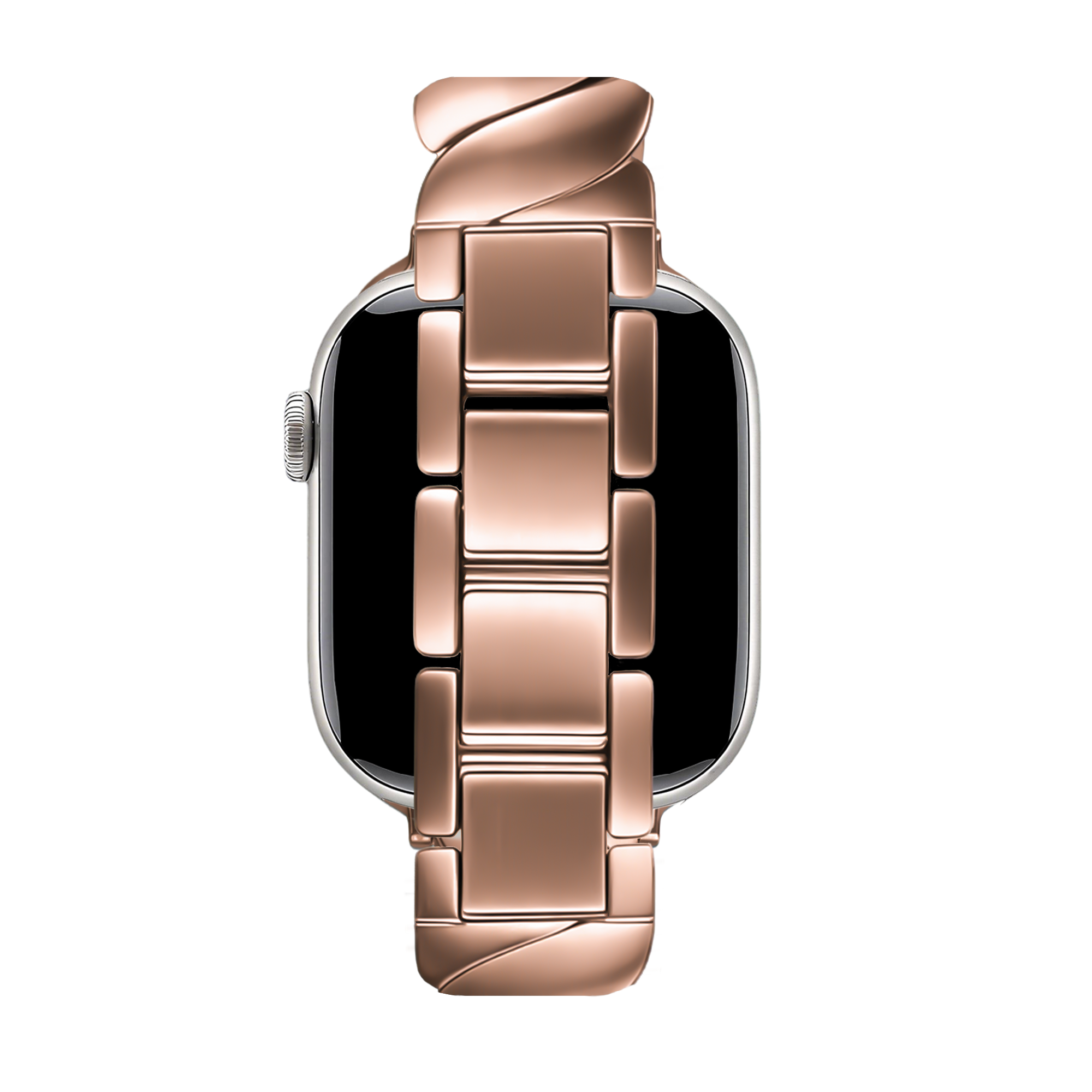 Bandz Apple Watch Premium Metal Strap 'Twisted' (Rose Gold)