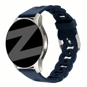 Bandz Coros Pace 2 siliconen band 'Chains' (donkerblauw)