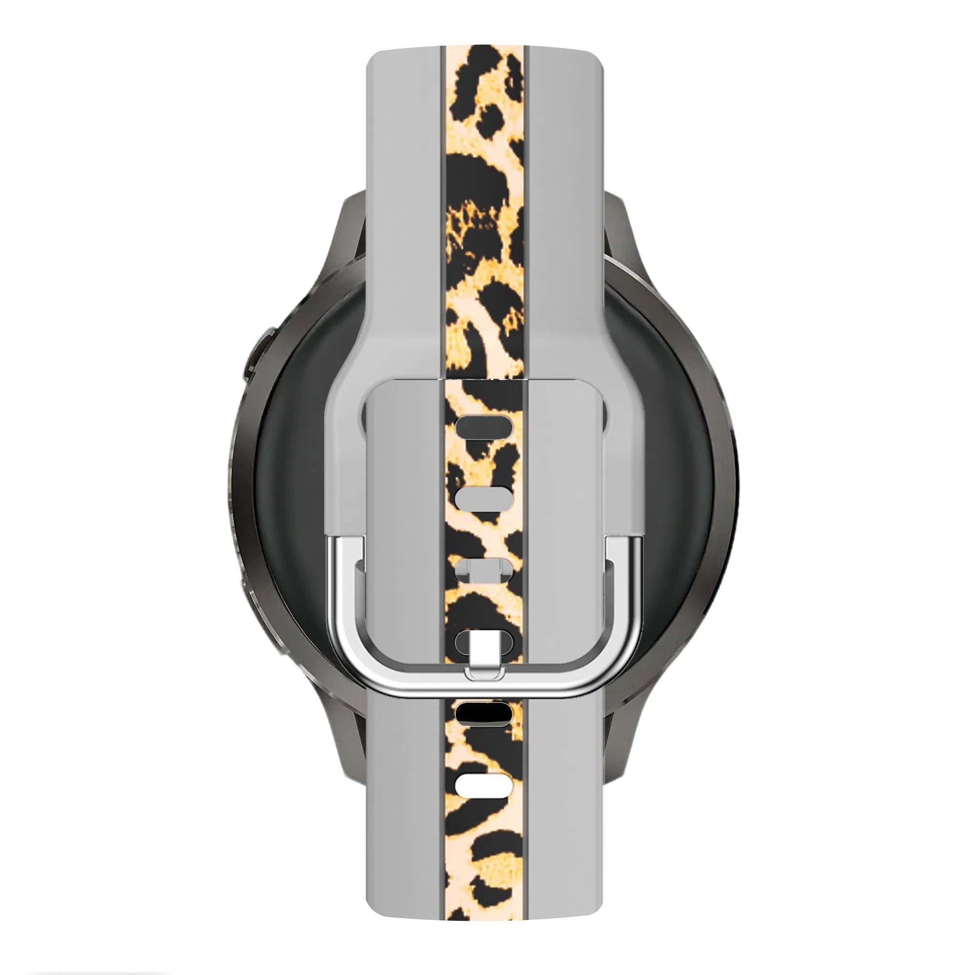 Bandz Garmin Forerunner 70 dual leopard bandje (lichtgrijs)