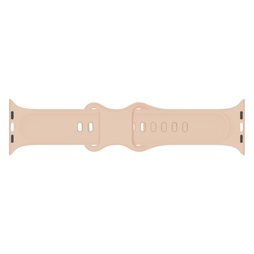 Apple Watch Flower siliconen band (beige/bruin)